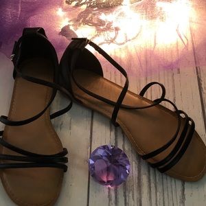 Black straps Old Navy sandals.